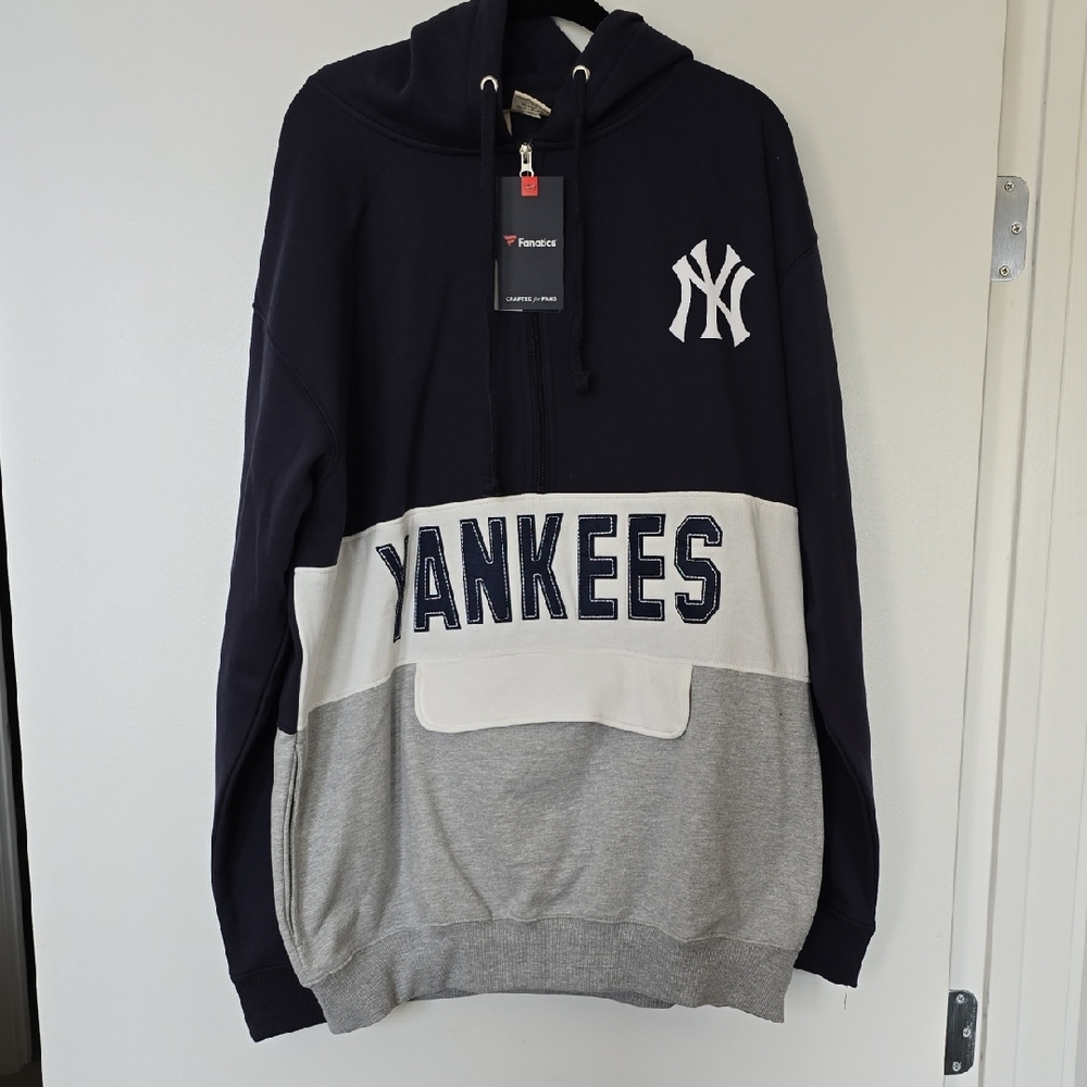 Fanatics Yankees Hoodie - Navy, White, Gray